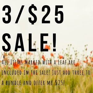 3 for 25 🍁 FALL CLOSET CLEAR OUT